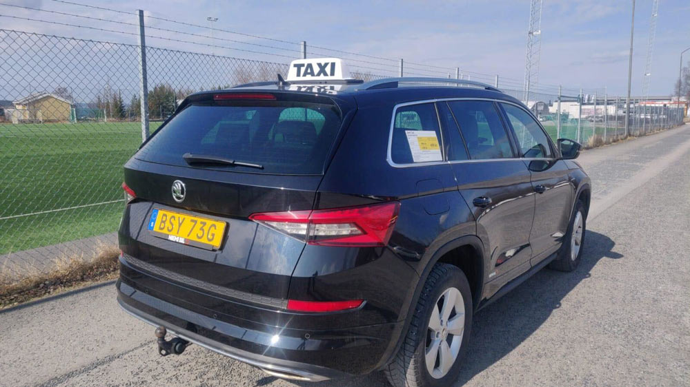 En taxibil från Taxi Östersund